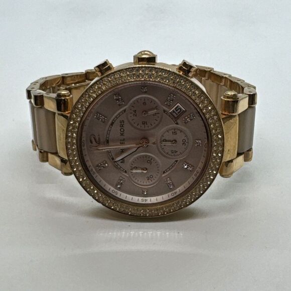 Michael Kors Parker MK5896 Women Rose Gold Analog Dial Quartz Wrist Watch JNA404 main image 7